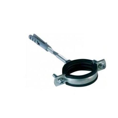 OBEJMA DO RURY POJEDYNCZA STALOWA Z GUMĄ 1 1/2