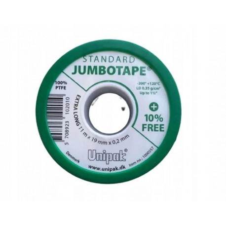 TEFLON TAŚMA UNIPAK JUMBOTAPE 19mm*11m*0.2mm