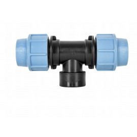 PE TRÓJNIK SKRĘCANY 20X1/2X20 GW DO WODY