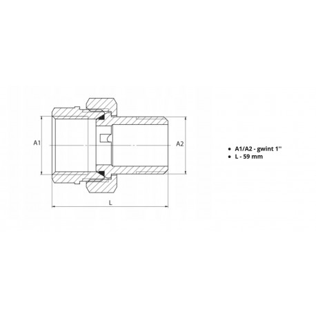 ŚRUBUNEK MOSIĘZNY 1 ORING