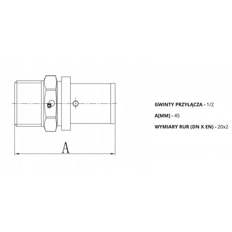 PEX/AL/PEX - MUFA 20 X 1/2 GZ NA PRASE.
