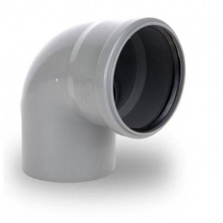 KOLANO KANALIZACYJNE PCV FI 110 KĄT 90 STOPNI