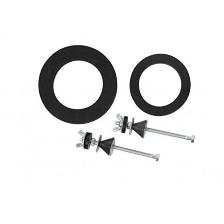 ZESTAW MASKUJĄCY CHROM ROZETA PODWÓJNA Z TULEJAMI