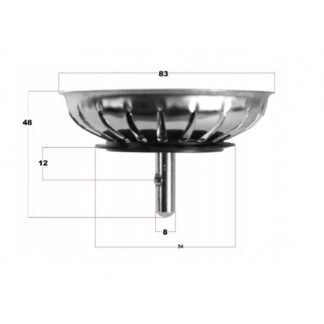 Korek Sitko Koszyk kosz duże zatyczka zlew wysoki