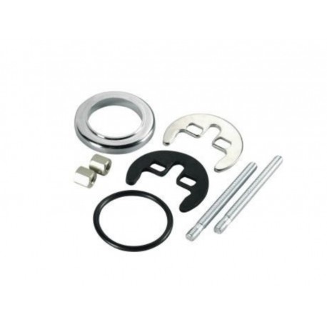 ZESTAW MASKUJĄCY CHROM ROZETA PODWÓJNA Z TULEJAMI