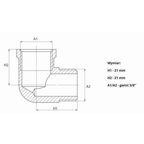 KOLANO MOSIADZ 3/8 WZ