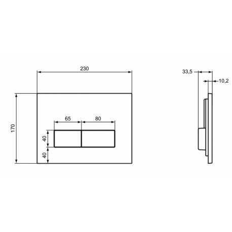 STELAŻ PODTYNKOWY DO MISKI WISZĄCEJ + PRZYCISK