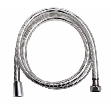 WĄŻ NATRYSKOWY W OPLOCIE PCV KOŃCÓWKI ZE STALI NIERDZEWNEJ CHROMOWANE DŁ.120 CM