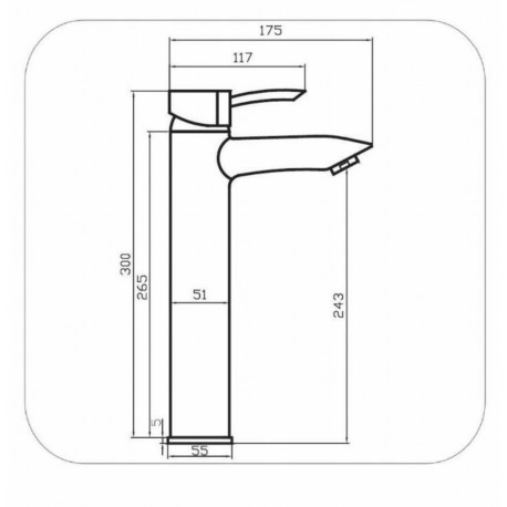 BATERIA UMYWALKOWA NABLATOWA TENERYFA CHROM