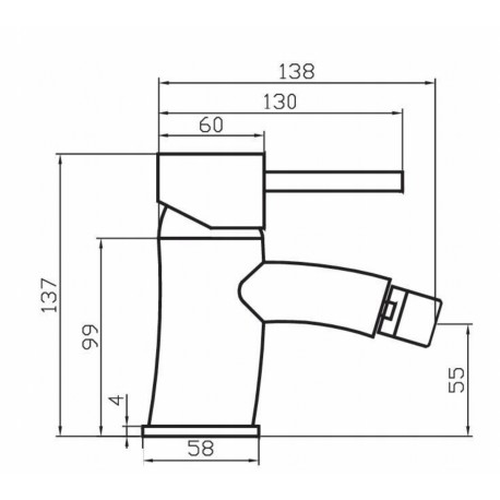 BATERIA BIDETOWA DOMINIKANA CHROM