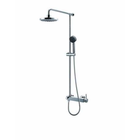 KOMPLET NATRYSKOWY Z DESZCZOWNIĄ OKRĄGŁĄ, RURKA SS - MIESZACZ CERAMICZNY/BATERIA MECH. EN 817