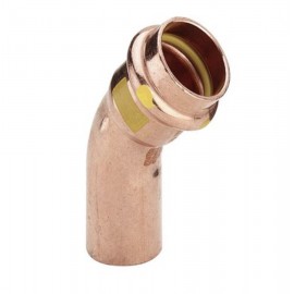 ŁUK NYPLOWY 22MM 45ST DO GAZU PROFIPRESS VIEGA