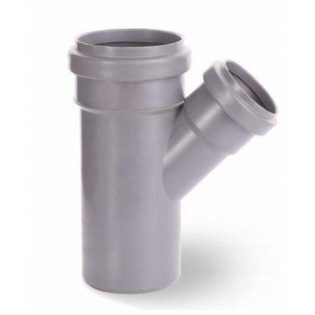 TRÓJNIK KANALIZACYJNY PCV FI 50 KĄT 45 STOPNI