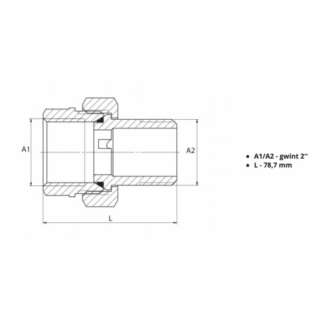 ŚRUBUNEK MOSIĘZNY 2 ORING