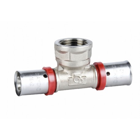 PEX TRÓJNIK ZAPRASOWYWANY 25X3/4X25 GW