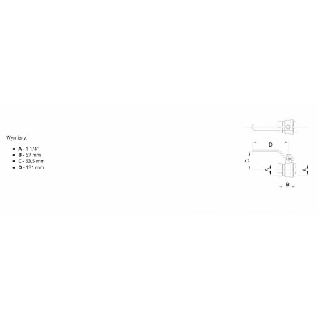 ZAWÓR KULOWY 1 1/4 CALA GW/GW Z DŁAWICĄ
