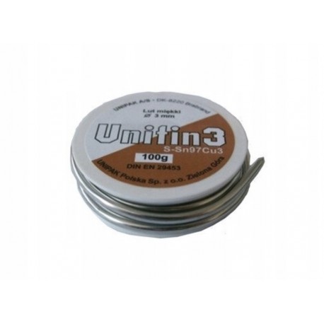 LUT MIĘKKI UNITIN3 3.0MM 100G UNIPAK