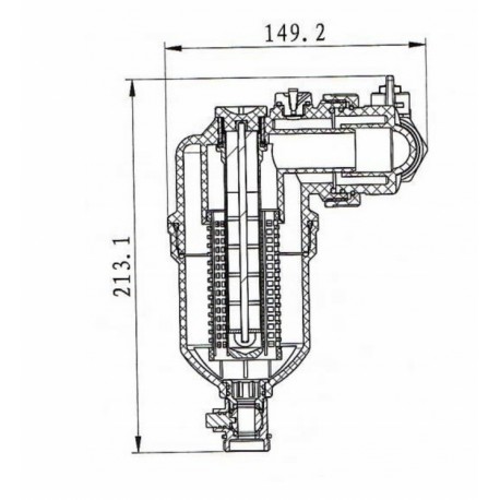 FILTR MAGNETYCZNY 1 SEPARATOR ZANIECZYSZCZEŃ IBO