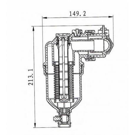 KOMPLET FILTR MAGNETYCZNY, SEPARATOR ZANIECZYSZCZEŃ – DN20 (3/4)