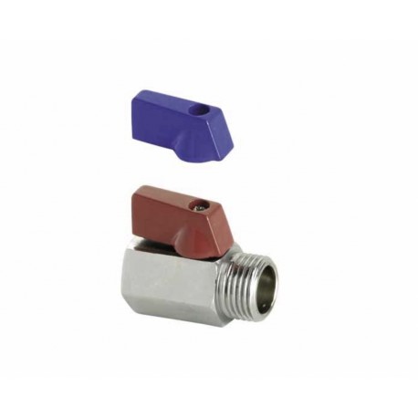 KUREK KULOWY EN 13828-S-Cu-DN15(1/2), MINI WZ CHROM