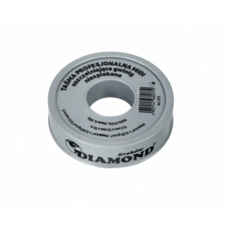 TEFLON TAŚMA PROFESJONALNA MIDI PTFE 15mm*12mm*0,2