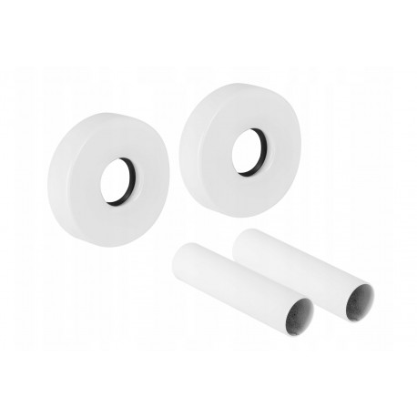 ZESTAW MASKUJĄCY 2 ROZETY POJEDYNCZE Z TULEJAMI