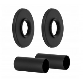 ZESTAW MASKUJĄCY CZARNY ROZETA POJEDYN Z TULEJAMI