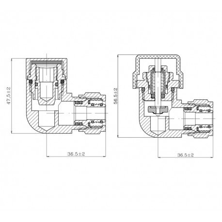 ZAWÓR OSIOWY TERMOSTATYCZNY CZARNY