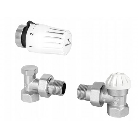 ZESTAW TERMOSTATYCZNY Z NASTAWĄ WSTĘPNĄ KĄTOWY