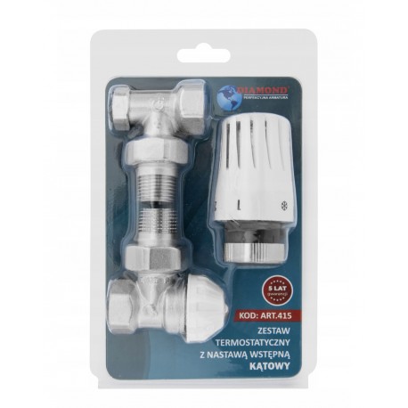 ZESTAW TERMOSTATYCZNY Z NASTAWĄ WSTĘPNĄ KĄTOWY
