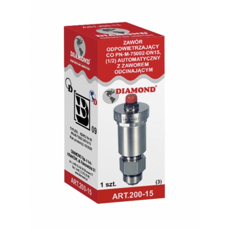 ODPOWIETRZNIK AUTOMATYCZNY 1/2 MOSIĘŻNY CHROM