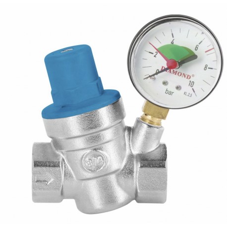 REDUKTOR CIŚNIENIA WODY Z CIŚNIENIOMIERZEM 1" 