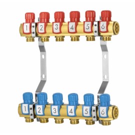 ROZDZIELACZ Z ZAWORAMI REGULUJĄCYMI 8 OBWODÓW