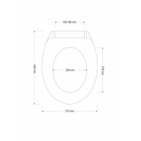 DESKA SEDESOWA WOLNO OPADAJĄCA DUROPLAST