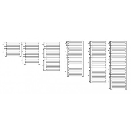 GRZEJNIK ŁAZIENKOWY ANTRACYT 570 X 1350 23 ŻEBEREK