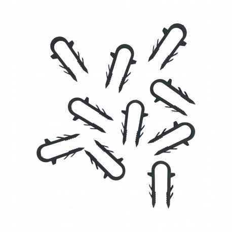 KLIPS SPINKI KRÓTKIE DO PODŁOGÓWKI 42 MM 100 SZT