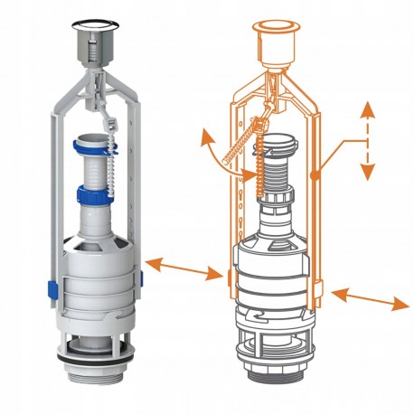 Zawór spustowy do spłuczki zestaw